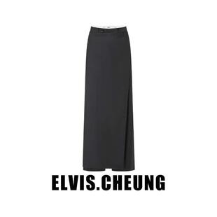 女时尚 直筒裙裤 气质优雅 精纺羊毛围裹式 ELVIS.CHEUNG25春夏新款
