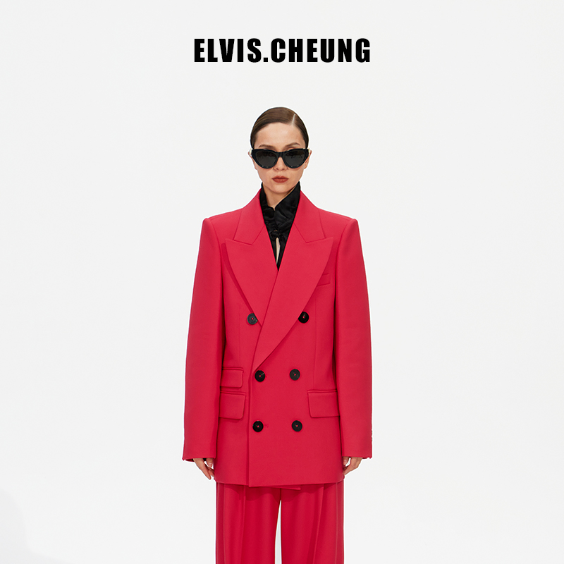 明星同款西装ELVIS.CHEUNG复古