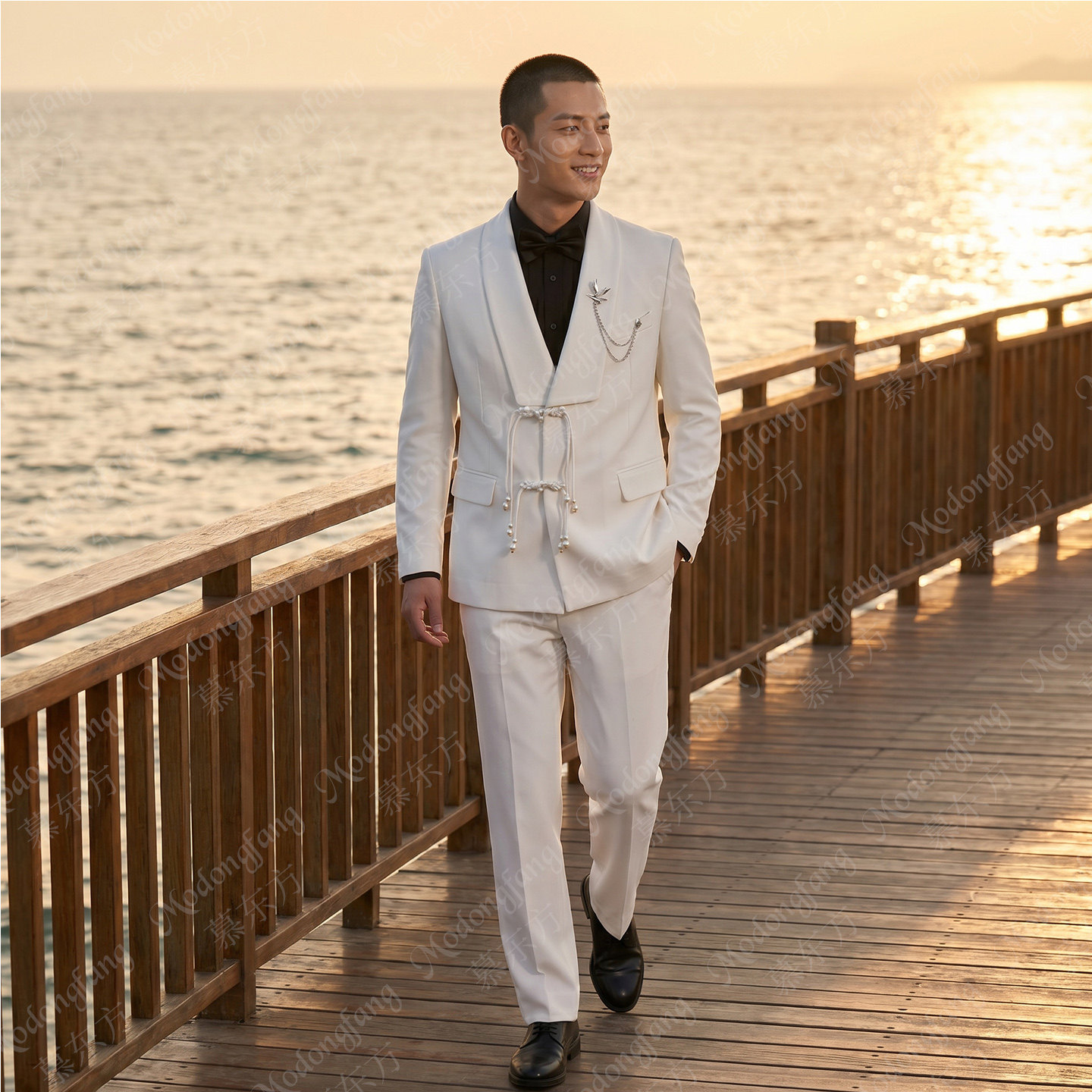 新中式2026新款新郎结婚西服套装