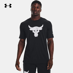 T恤休闲时尚 Rock强森男子训练运动舒适短袖 1361733 安德玛男款