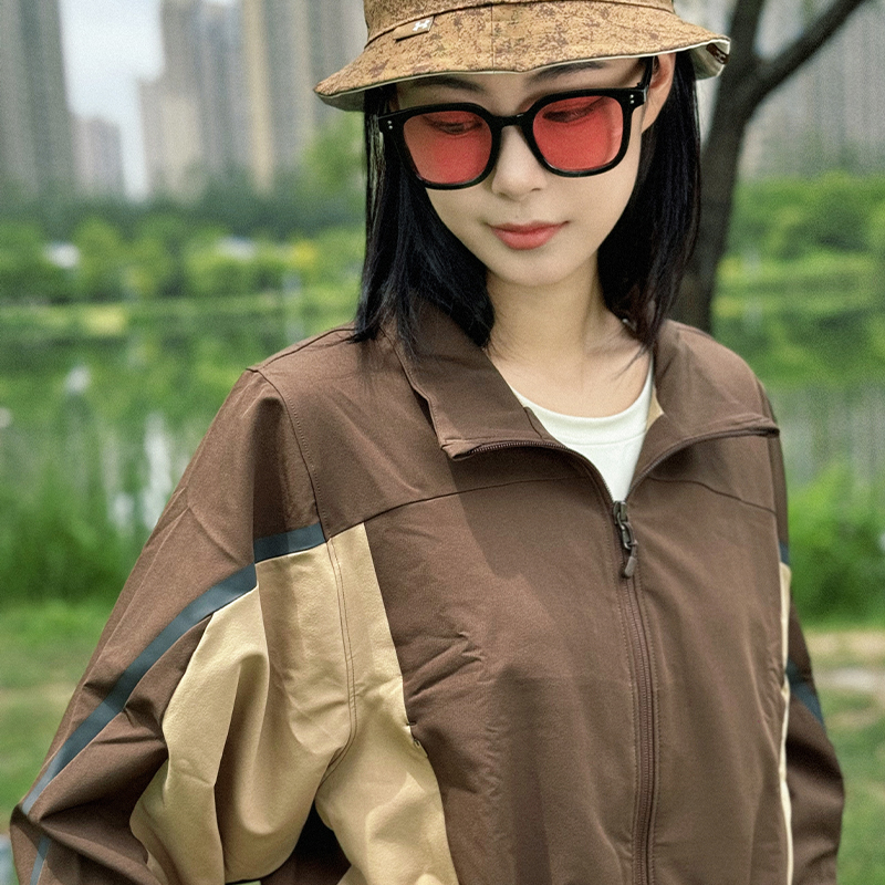 安德玛梭织女子立领运动夹克