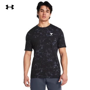 T恤 休闲速干健身训练运动短袖 1383194 男子强森Rock 安德玛UA