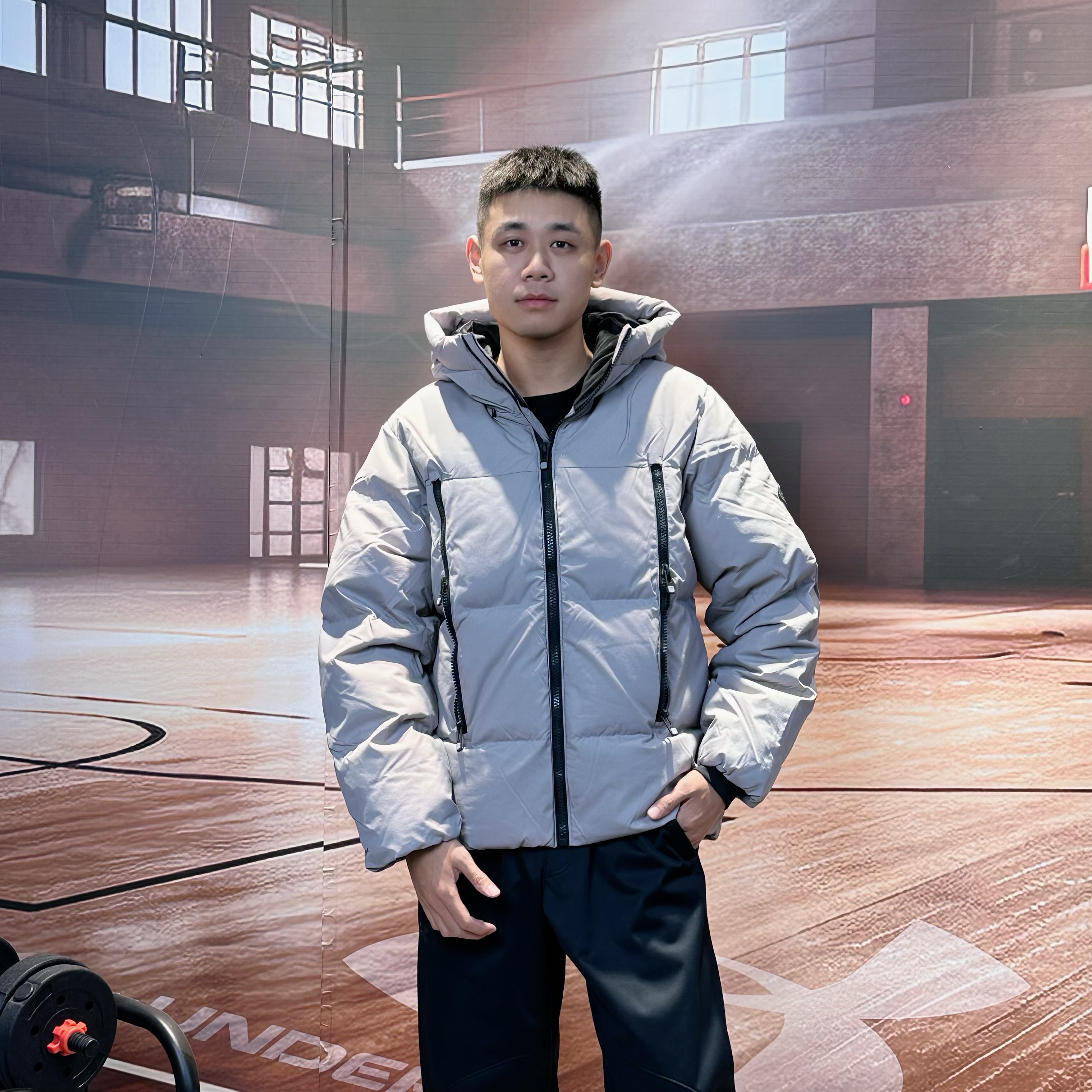 安德玛UA秋冬Limitless男子保暖训练运动羽绒服 1384641