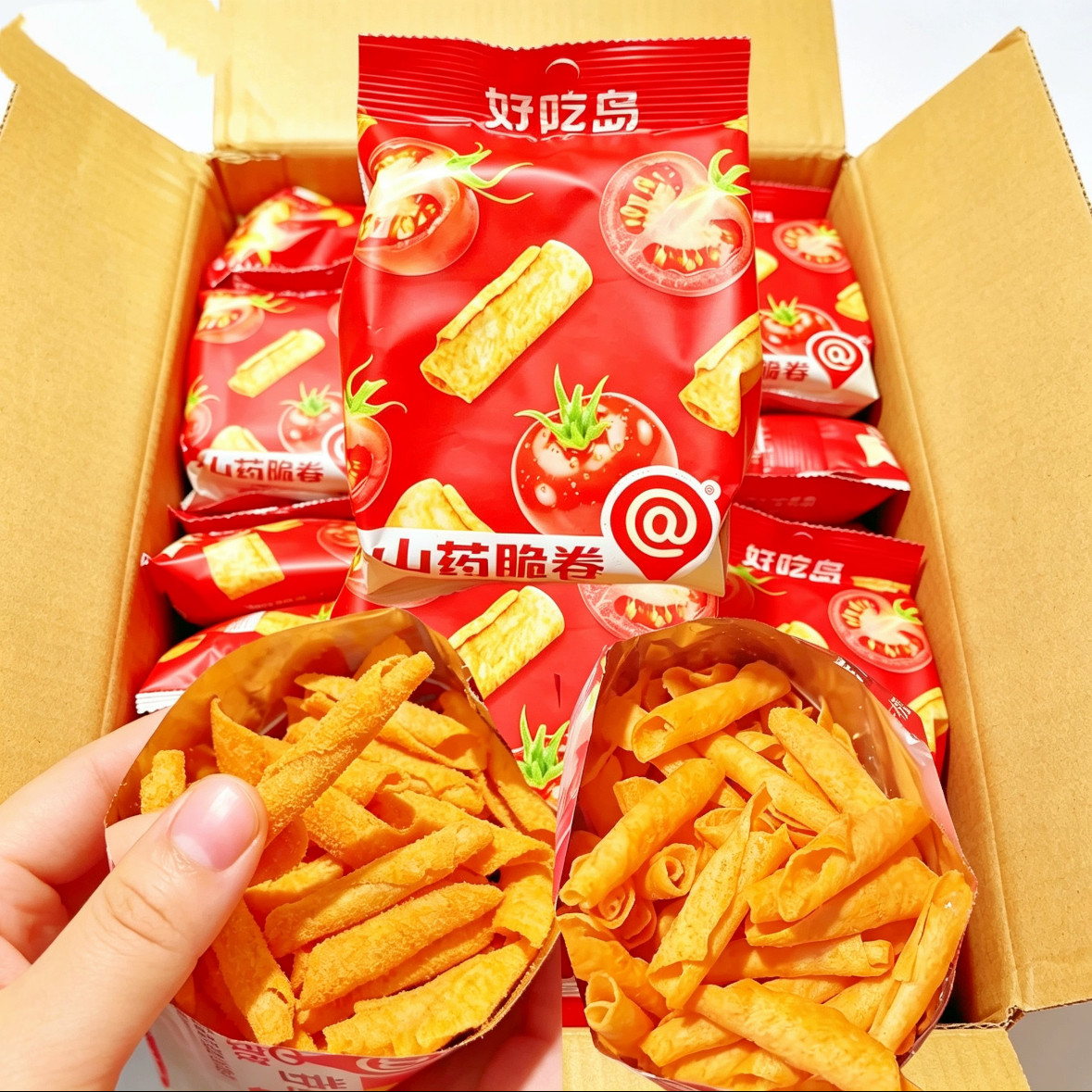 好吃岛山药脆卷酥脆薯片小零食