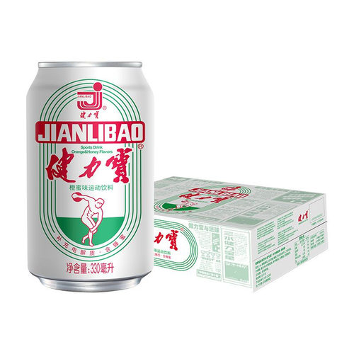 健力宝经典无糖橙蜜味柠蜜味电解质果味饮料330ml碳酸运动饮料