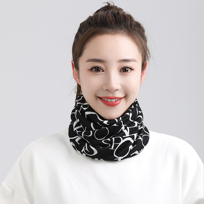 保暖百变加大围脖套头秋冬堆堆帽仿羊绒脖套多功能针织男女扭扭帽