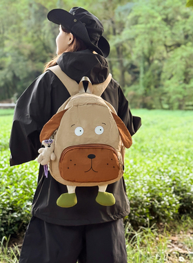 新款大学生卡通可爱双肩包男童幼儿园书包轻便儿童户外出游背包女
