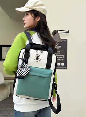 新款旅行小背包百搭儿童手提补习包小学生书包女学生补课双肩包女