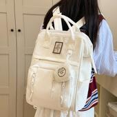 2024新款 高颜值旅行背包百搭学生书包大容量轻便双肩包手提补习包