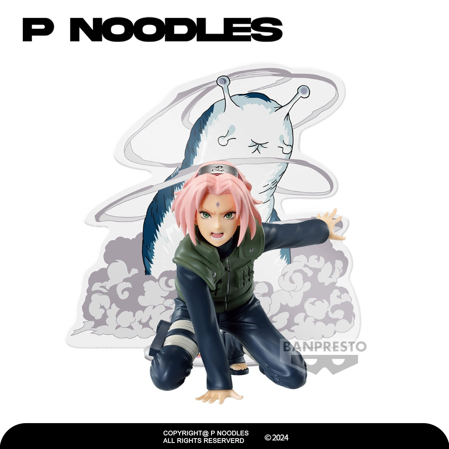 正版眼镜厂现货 火影忍者 疾风传 新传说三忍 春野樱 手办景品