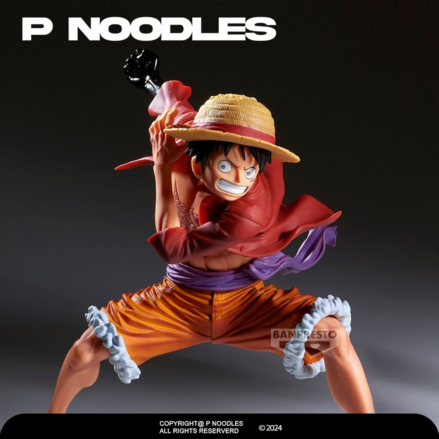 日版眼镜厂海贼王路飞手办