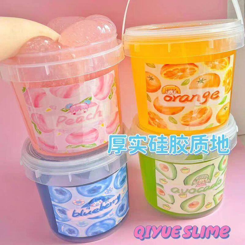 葡萄麻薯小套盒假水抱抱奶大桶厚史莱姆/起泡胶/水晶
