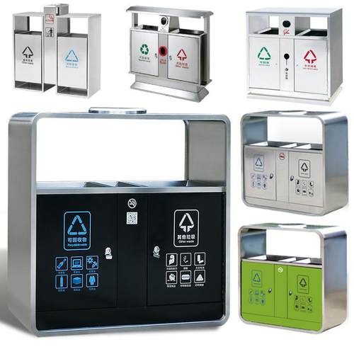 户外垃圾桶不锈钢大号环卫果皮箱室外小区景区公园分类垃圾箱厂家