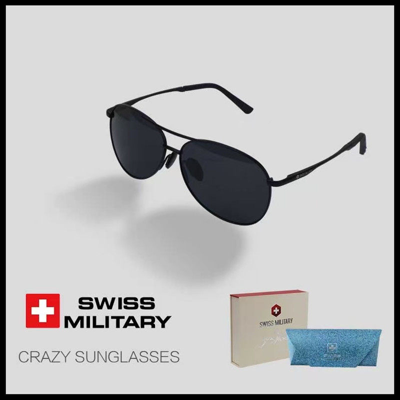 SWISS MILITARY瑞士军工光学太阳镜飞行偏光墨镜开车钓鱼潮流墨镜