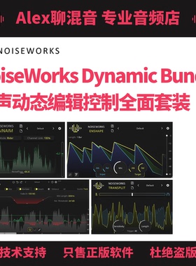 正版NoiseWorks Dynamic Bundle人声动态编辑控制插件-Alex聊混音