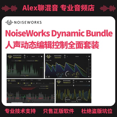 正版NoiseWorks Dynamic Bundle人声动态编辑控制插件-Alex聊混音