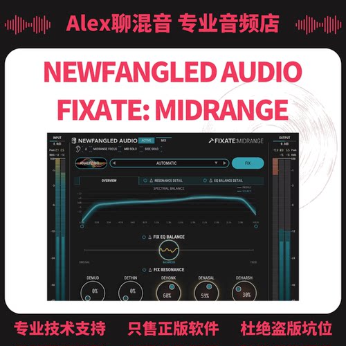 Newfangled Audio FIXATE: MIDRANGE 智能中频优化-Alex聊混音