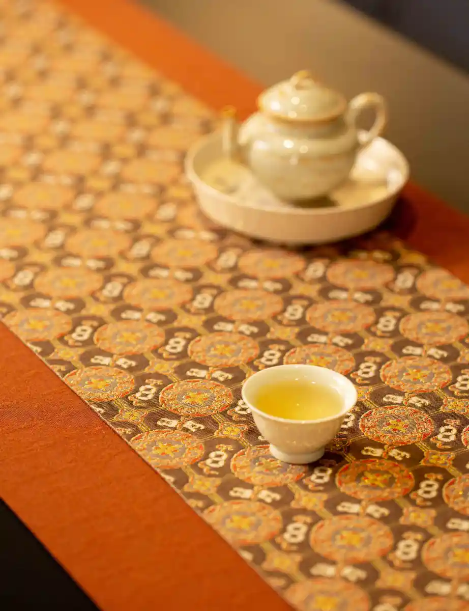 知舍 八宝团窠纹茶席套组 中式禅意干泡台茶垫子双面布艺轻奢高端,餐饮具,茶道/零配,淘宝优惠券,粉丝福利购,淘宝优惠卷