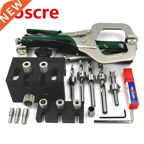In 1 Woodworking Doweling Jig Connector Kit with Positioni