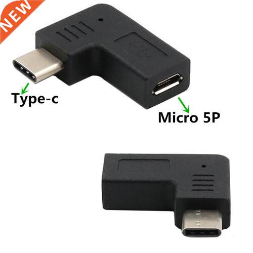 USB C Type c Male to Micro USB Female Data Adapter 90 Degre
