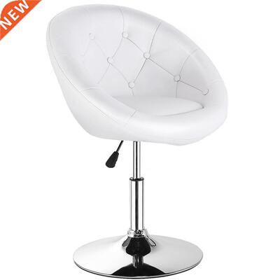 Costway 1PC Adjustable Modern Swivel Round Tufted Back