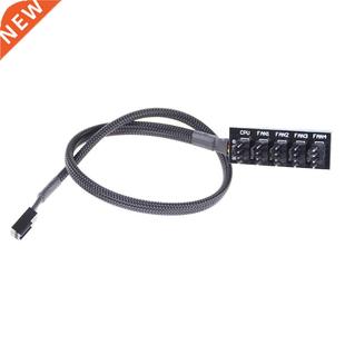 Cable 1 Female To 5Male 5Pin Socket Fan Hub Splitter Cable F
