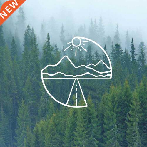 Cartoon Mountain Adventure Car Sticker Vinly Stickers For Ca