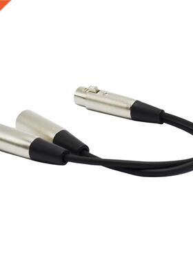 M01840 XLR3F to XLR3M Y Cale,Microphone line 30CM