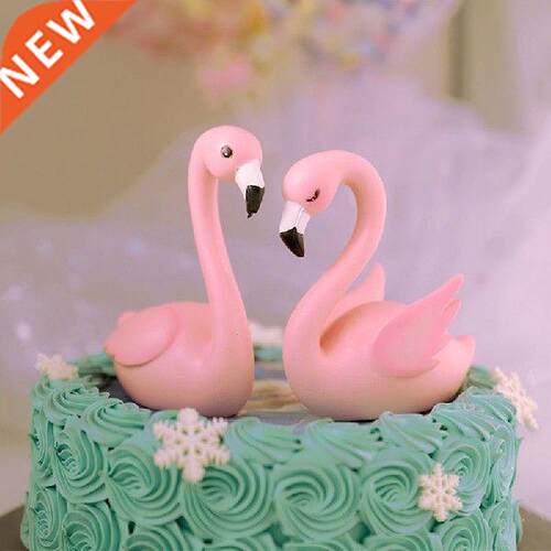 Sitting Swan Lovely Cake Decorations Round Square Cake