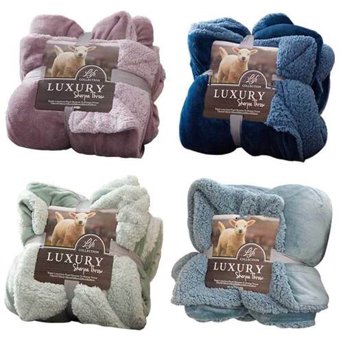 Solid Color Throw Blanket Soft Comforter Bed ver Winter Warm