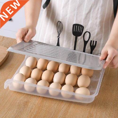 Auto Scrolling Egg Storage Holder Clear Plastic Egg