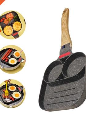 Egg Frying Pan Breakfast Pancake Pans Egg Pan Mold With 2
