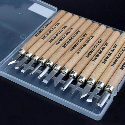 NEWACALOX  Pen Woodcut Knife Scorper Wood Carving Tools W