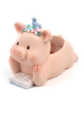 Flower Pot Bonsai Cactus Pig Shaped Office Indoor Outdoor