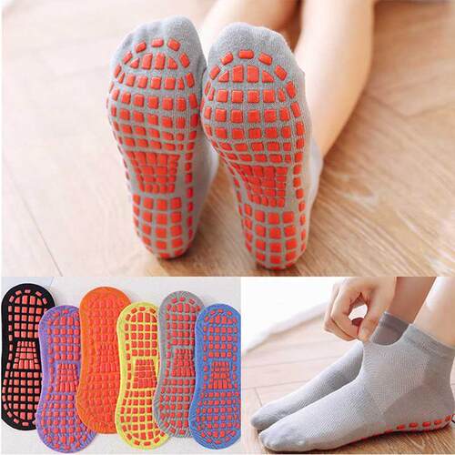 Cotton Quick-Dry Yoga Socks Women Silicone Non-Slip Socks Br