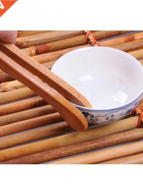 1pc Bacon Tea Utensil Sugar Bamboo Salad Tongs Kongfu Tea W