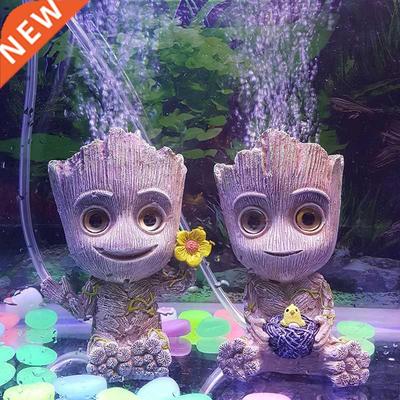 PVC Cute Baby Aquarium Decoration Fish Tank ree Shape Decor