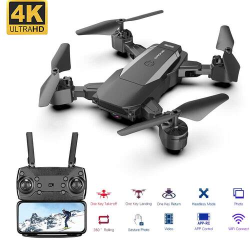 F84 RC Drone WiFi FPV Camera 4K HD Altitude Hold Foldable Dr