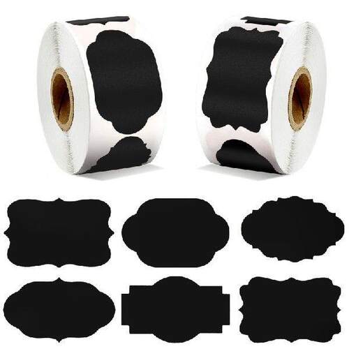 300pcs Round Blank Waterproof Chalkboard Kitchen Spice