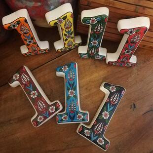 Large Ceramic Address Plaque Numbers House Sign Door Persona