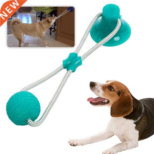 Multifunction Pet Molar Bite Dog Toys Rubber Chew Ball Clean
