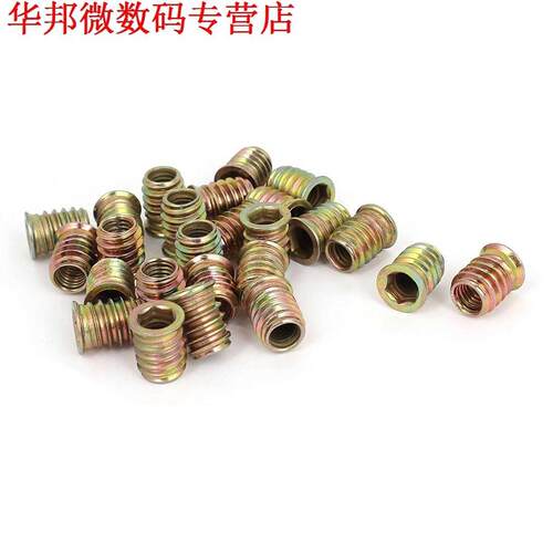25pcs M8 E-Moer Hout Insert Interface Schroeven Hex Socket M