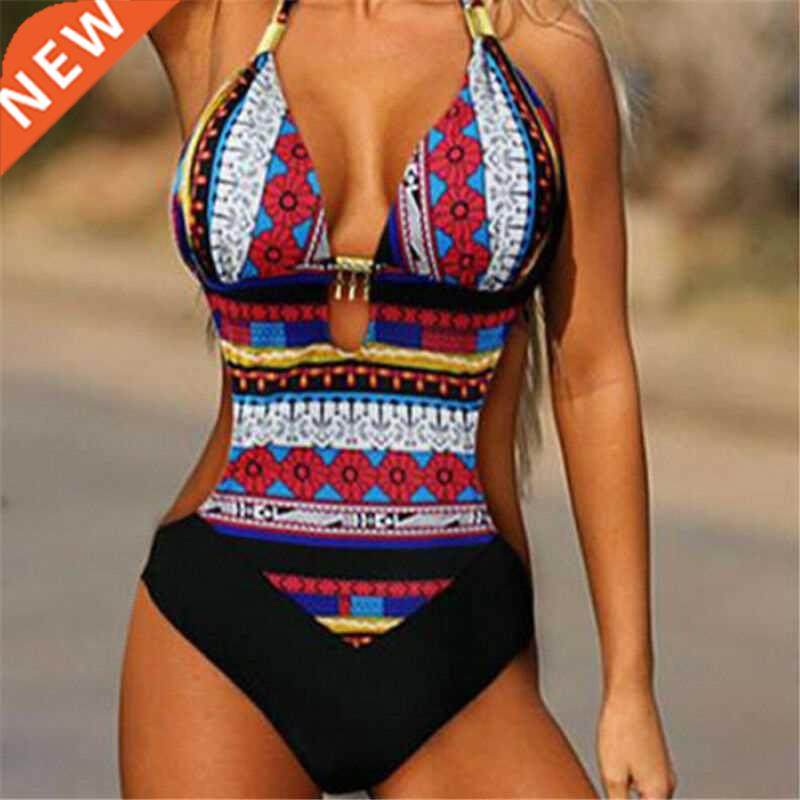 hot women girl lady swimwear one-piece costume bandage backl