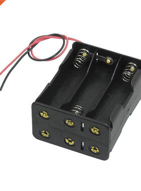 Black Tow Layers 6 x 1.5V AA Batteries Battery Holder Case B