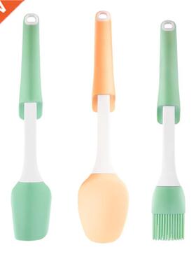 Silicone Crem Scrper Cke Butter Sptul Oil Brush