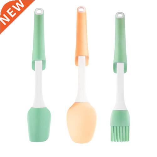Silicone Crem Scrper Cke Butter Sptul Oil Brush