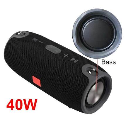 3600mAh 40W TWS Bluetooth Speaker Waterproof Portable PC col