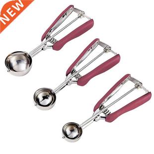 Stainless Steel Ice Cream Scoop With Anti Freeze Rubber