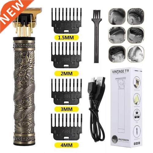 Man Hair Clipper Hairdresser Vintage T9 Hair Trimmer Profesi