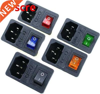 Rocker Switch Fused IEC 320 C14 Inlet Power Socket Fuse Swit